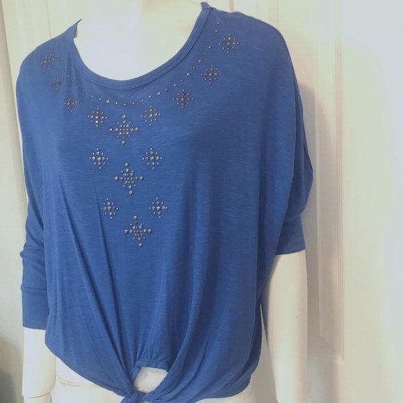 Pullover Studded Blouse Size PL - Picture 2 of 9